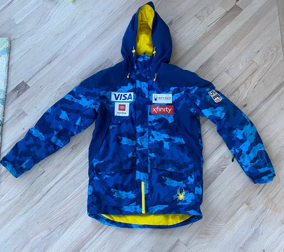2022 US Ski Team Shell Jacket (Large, Blue)