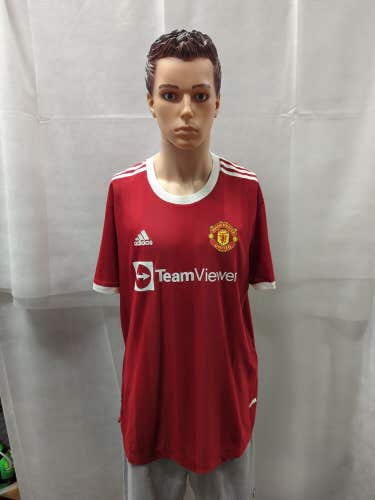 NWT Manchester United 2021-22 Authentic Adidas Jersey Heat.Rdy XL
