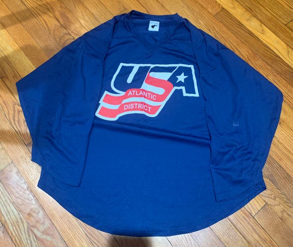 Blue USA Atlantic District Large  Jersey