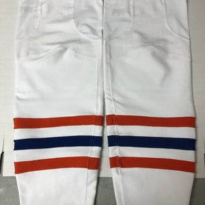 New Pro Stock Adidas Edmonton Oilers Reverse Retro Hockey Socks White Large Lg L