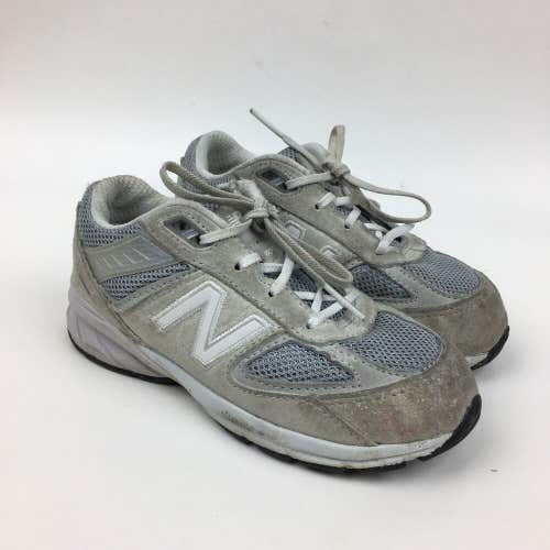 New Balance 990 v5 Gray Retro Running Shoe Sneaker Youth Sz US 10