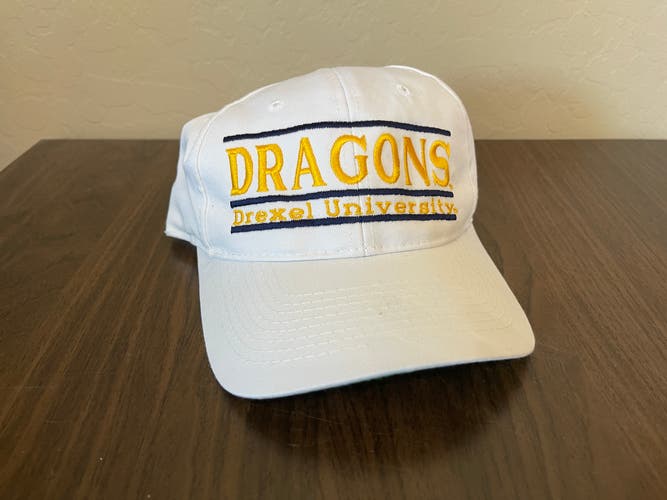 Drexel Dragons NCAA SUPER VINTAGE SPLIT BAR 1990s The Game Snapback Cap Hat!