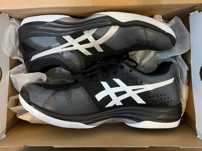 New Womens Asics Gel-Tactic Black Volleyball Shoe -- Womens size 7