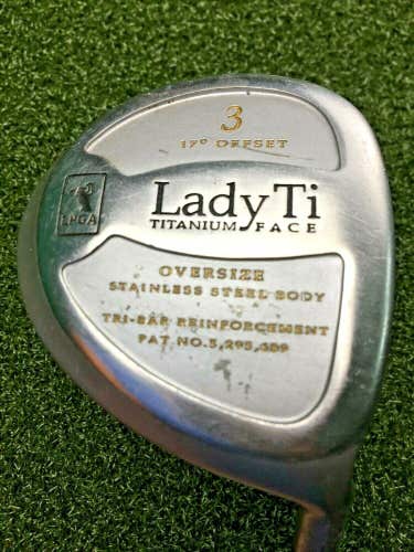 LPGA Lady Ti Titanium Face Oversize OS 3 Wood 17* / RH / Ladies Graphite /gw3374
