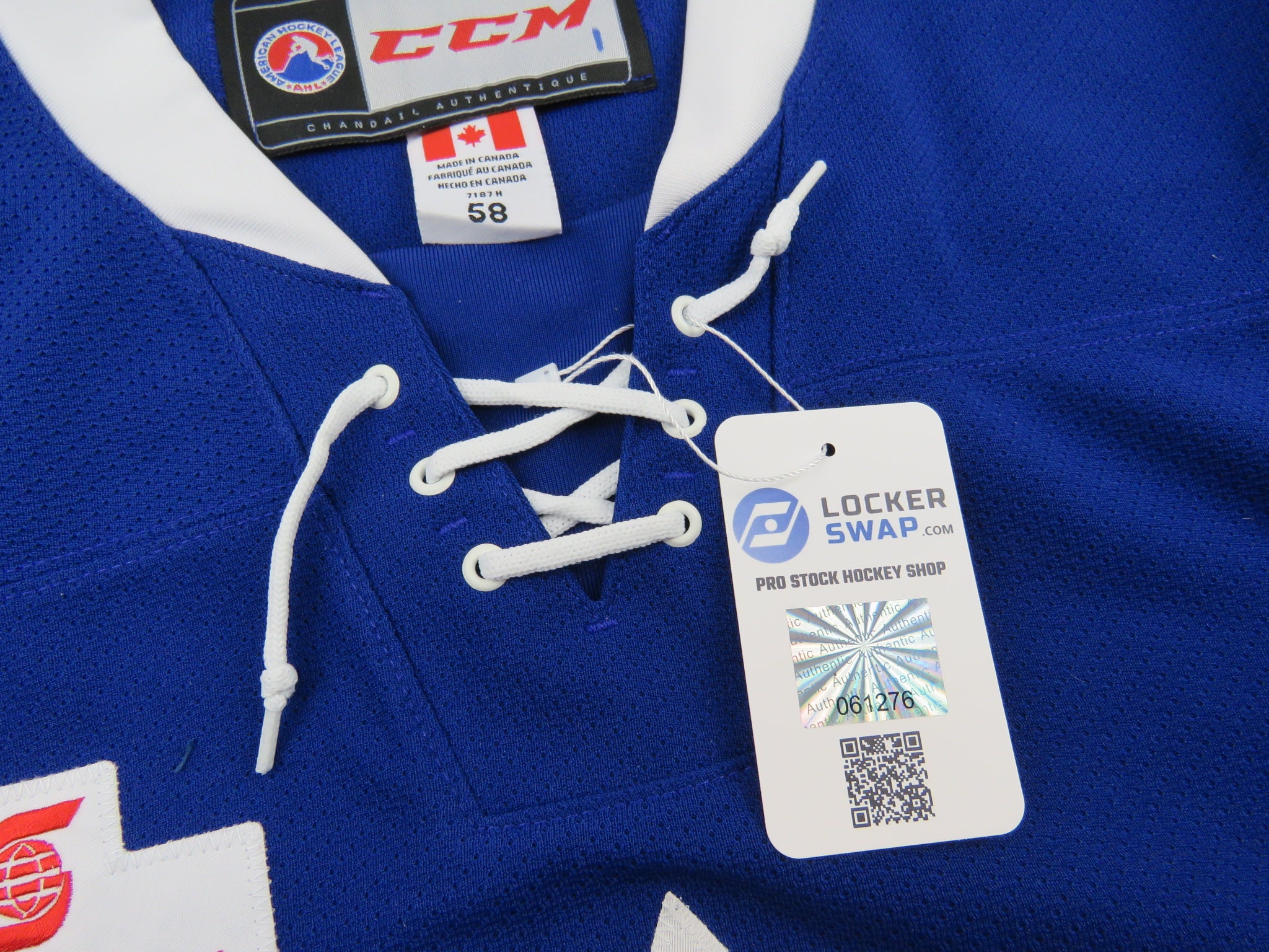 Toronto Marlies Pro Stock AHL Hockey Jersey 56 Practice worn Made in Canada