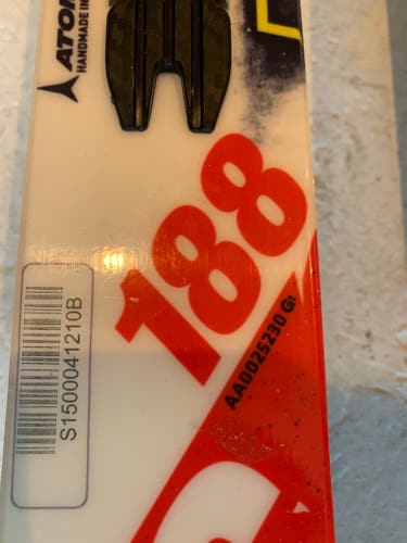 Atomic 188cm 30m GS FIS race skis ski Giant Slalom
