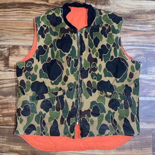 Vintage Mount'N Prairie Men's Duck Camo Hunting Vest Size: L