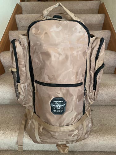 New Lacrosse Unlimited Gold Camo Backpack Bag