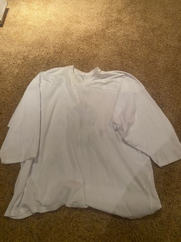 White Used XL CCM Jersey