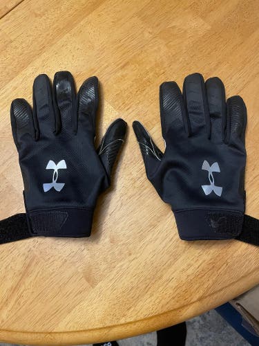 Black Adult XL Under Armour UA Spotlight Gloves