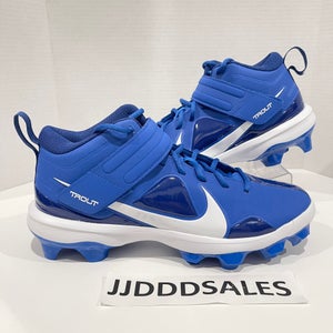 Nike Force Trout 7 MCS Blue White Baseball Cleats CT0828-400 Men’s Size 9 NEW