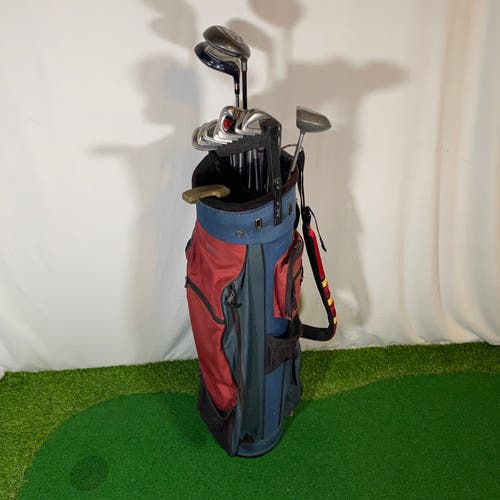 Right Handed Golf Club Starter Set Star System With Bag