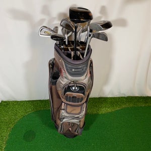 Right Handed Invicta Golf Club Set Complete With Datrek Bag