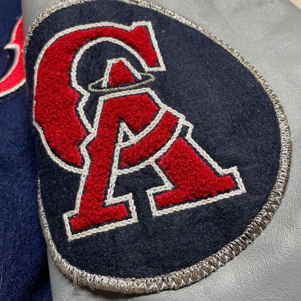 Vtg Rare MLB California Angels Starter Satin Jacket. Mens Large