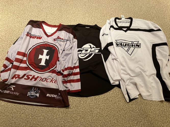 Goalie Cut Jersey Lot - 3 Jerseys
