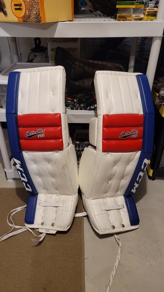 Used 34" +2 CCM Retro Flex Pro Goalie Leg Pads