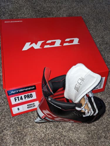 Senior New CCM JetSpeed FT 4 Pro Skates Size 8.0 Regular