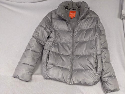 Joe Fresh Winter Puffer Jacket Coat Size Medium Color Silver Condition Used