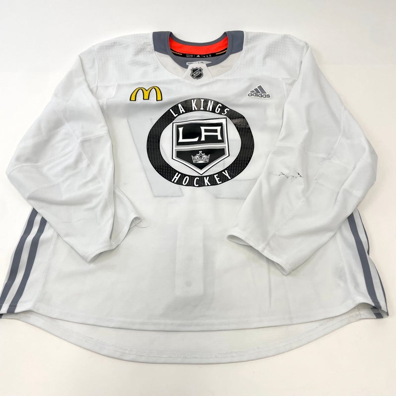 Used Grey Adidas MIC LA Kings Training Camp Jersey, Size 56, Ward, #52