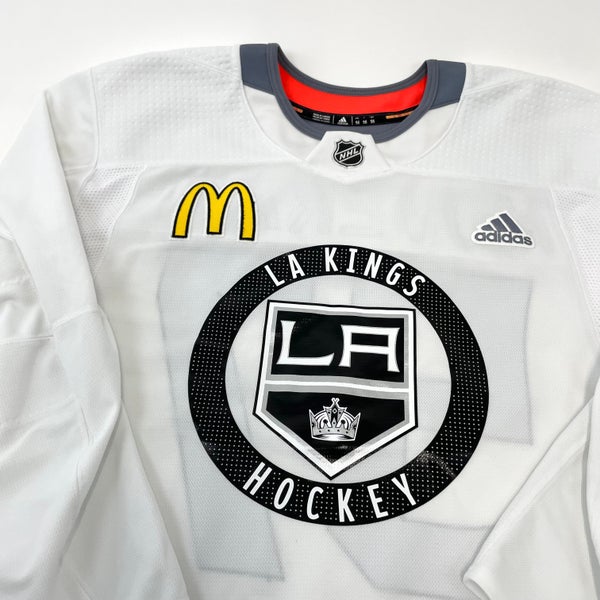 Used LA Kings White MIC Adidas Practice/Camp Jersey, Gaunce, Size 56