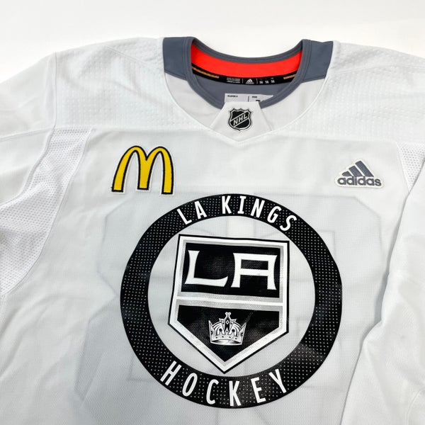 Used LA Kings White MIC Adidas Practice/Camp Jersey, Gaunce, Size 56