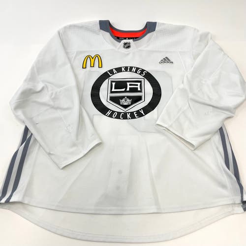 Used LA Kings White MIC Adidas Practice/Camp Jersey | Emerson | Size 56 | #64