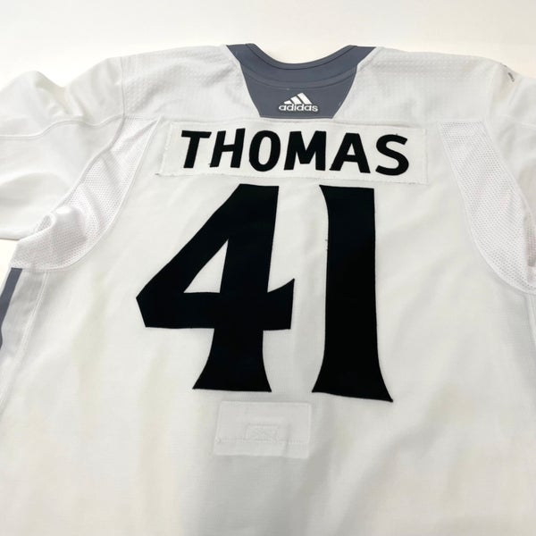 used La Kings White Mic Adidas Practice/Camp Jersey | Thomas | Size 56 | #41