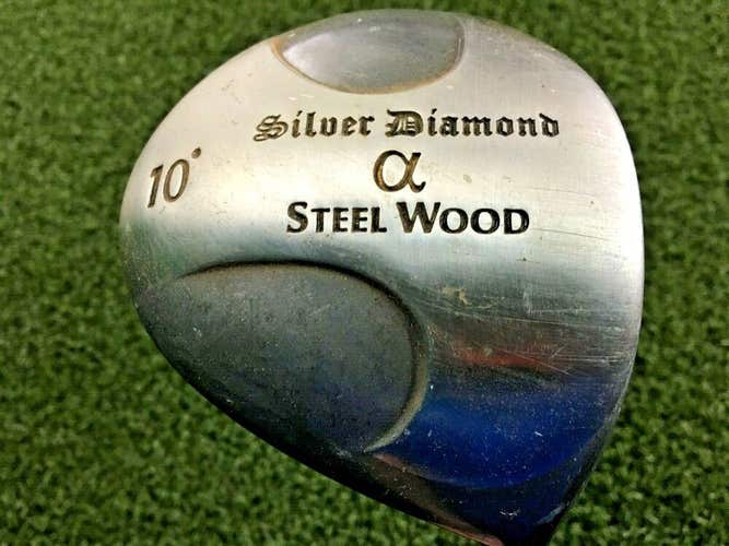 Silver Diamond Alpha Steel Wood Driver 10* /  RH  / Regular Graphite / mm5112