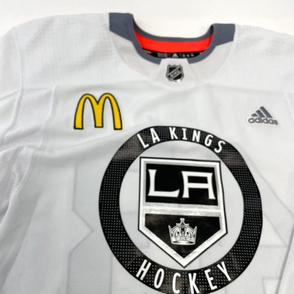 Used LA Kings White MIC Adidas Practice/Camp Jersey, Sillinger, Size 56