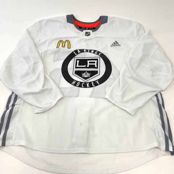 Used LA Kings White MIC Adidas Practice/Camp Jersey | Doty | Size 58 | #45