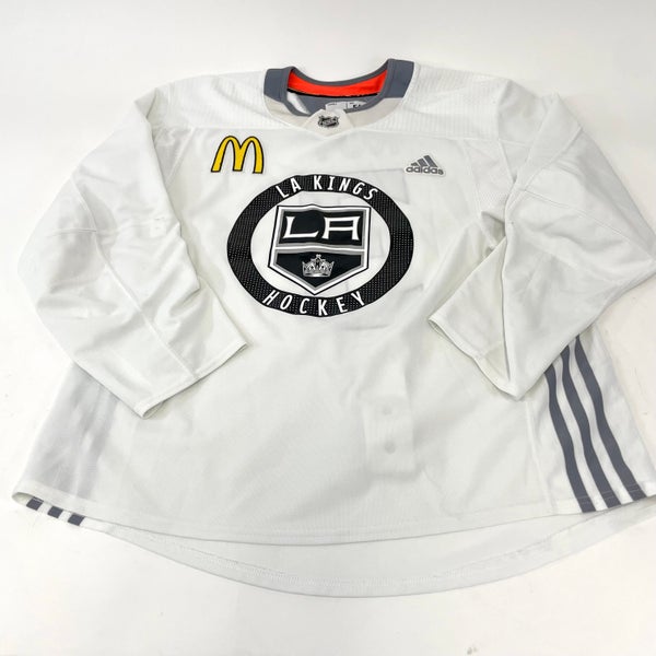 Used LA Kings White MIC Adidas Practice/Camp Jersey | Roy | Size 56 | #3