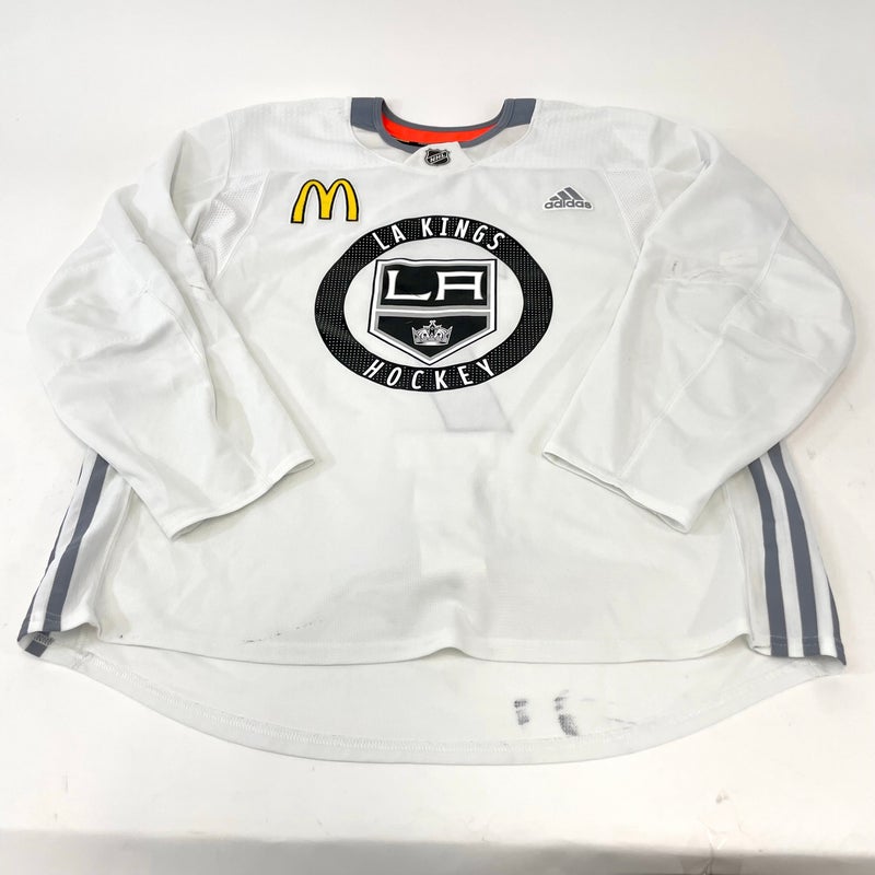 Used LA Kings White MIC Adidas Practice/Camp Jersey, Andersson, Size 56, #17