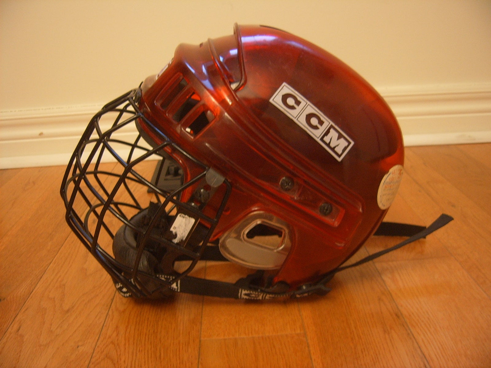 vintage classic Used 7 1/2-8 Red CCM Helmet