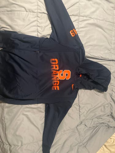 RARE Syracuse Lacrosse Team Issued Blue XL Nike Sweatshirt