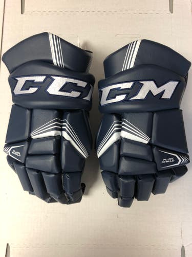 New Senior CCM Super Tacks 2.0 Hockey Gloves 15" Navy/White sr