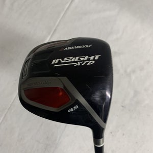 Used Adams Golf Insight Xtd 9.5 Degree Regular Flex Graphite Shaft Driver