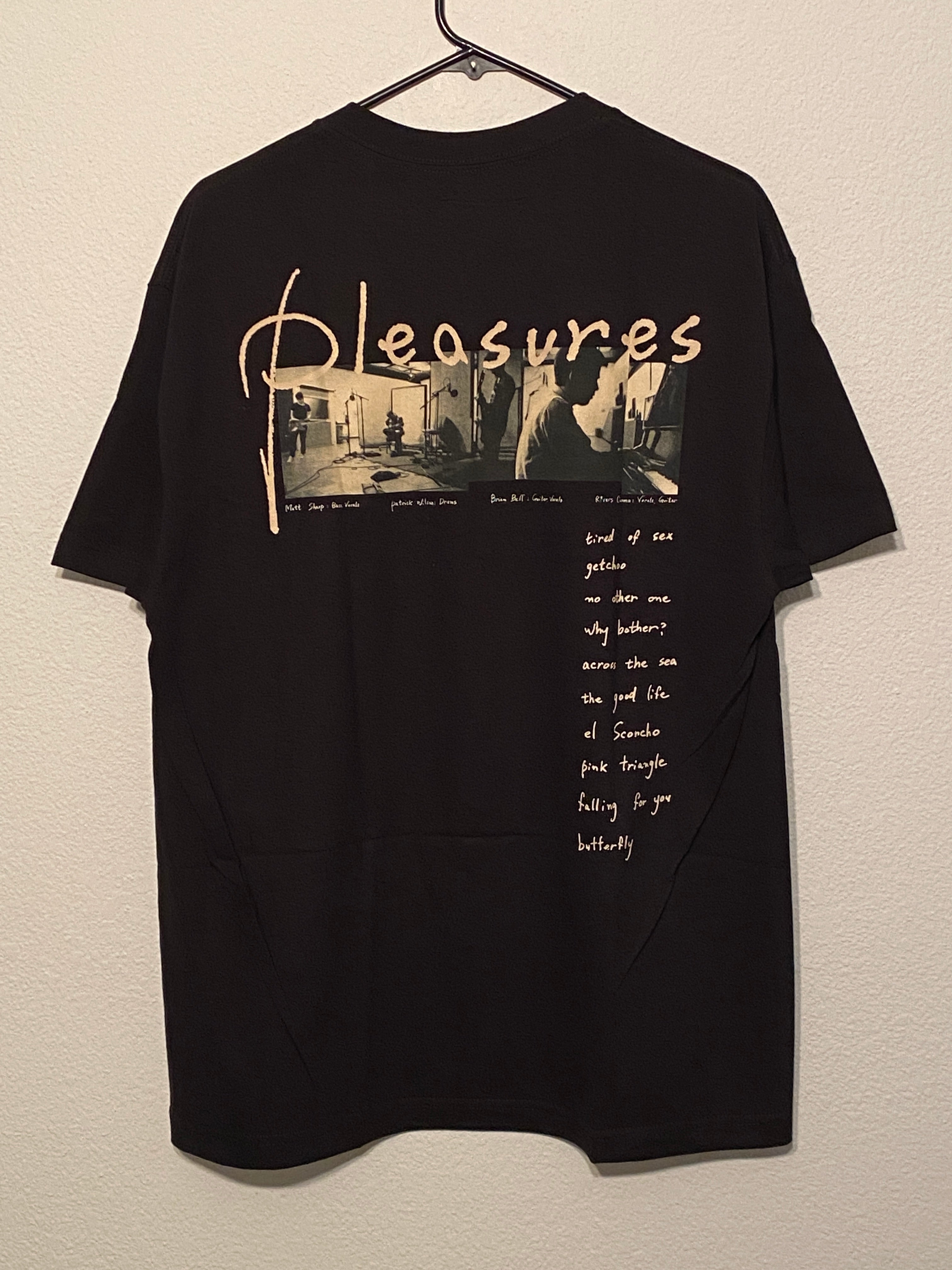 weezer Pleasures Tシャツ ブラック Rare Pleasures x Weezer 