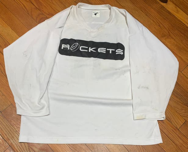 White NCDC NJ Rockets Small  Jersey