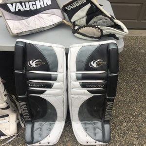 Used 36" Vaughn 7000 Goalie Leg Pads  and Glove/ Blocker