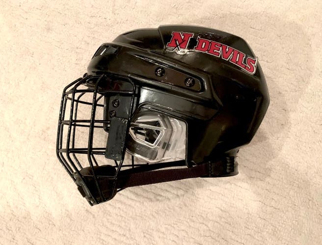 CCM Vector V05 Helmet and CCM Cage
