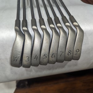 Ping i3 O-Size Black Dot Golf Iron Set 3-W Steel Shaft Cushin Z-Z65 Stiff Flex Matching Serial #'s