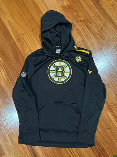 David Pastrnak Boston Bruins Fanatics Authentic Pro Locker Room Player Team Issue Hoodie L