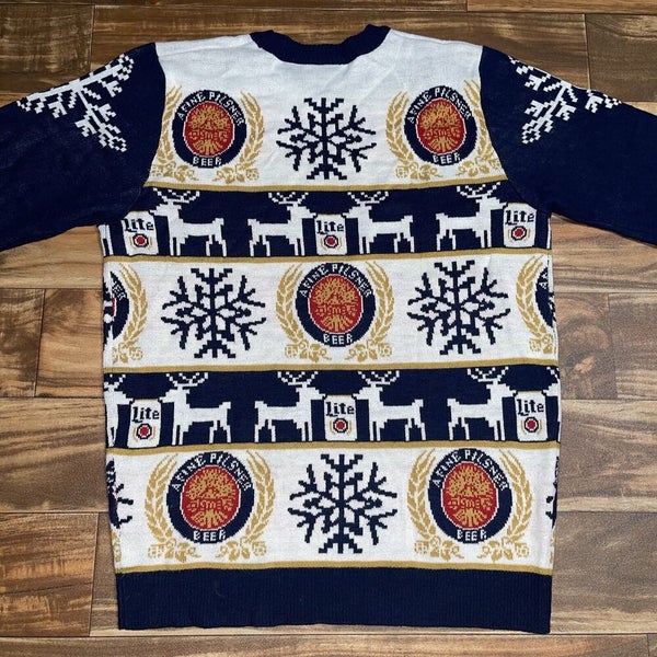 Miller Lite, Sweaters, New Mens Miller Lite Beer Promotional Buffalo  Bills Ugly Sweater Size Medium