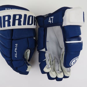 Warrior Alpha Toronto Maple Leafs NHL Pro Stock Hockey Gloves 13" KOMAROV