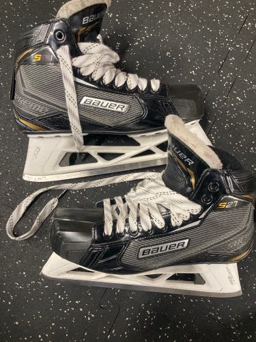 Used Bauer Regular Width  Size 7.5 Supreme S27 Hockey Goalie Skates