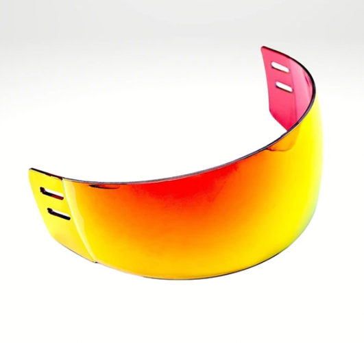 5-PACK Ronin R3R RED-MIRROR Hockey Visor -NEW!!!