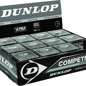 Dunlop Competition Squash Balls , Box  Of 12 Balls