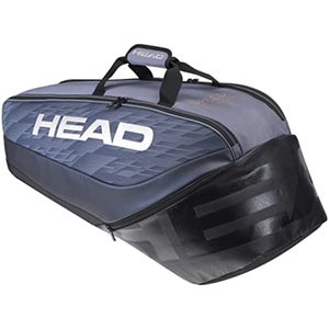 HEAD Djokovic 6R Combi Tennis Bag (Anthracite/Black)