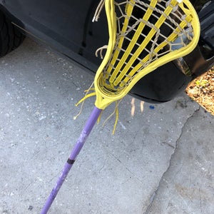 Yellow lacrosse stick girls