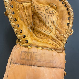 Vintage CCM goalie glove